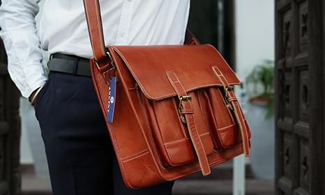 Niuer Mens Vintage Leather Crossbody Bag Satchel Waterproof Briefcase Handbag Casual Utility Work Shoulder Messenger Bag, Black/Brown, Men's, Size: 11