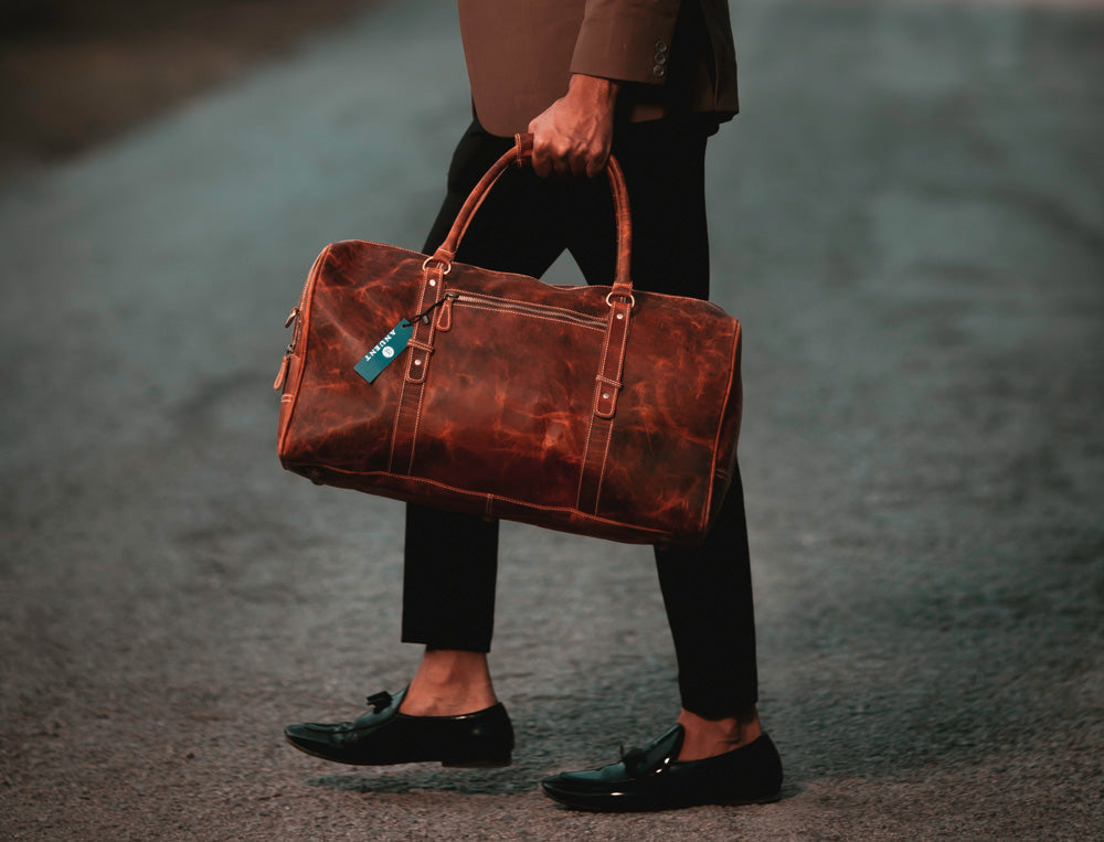 mens leather travel bag｜TikTok Search