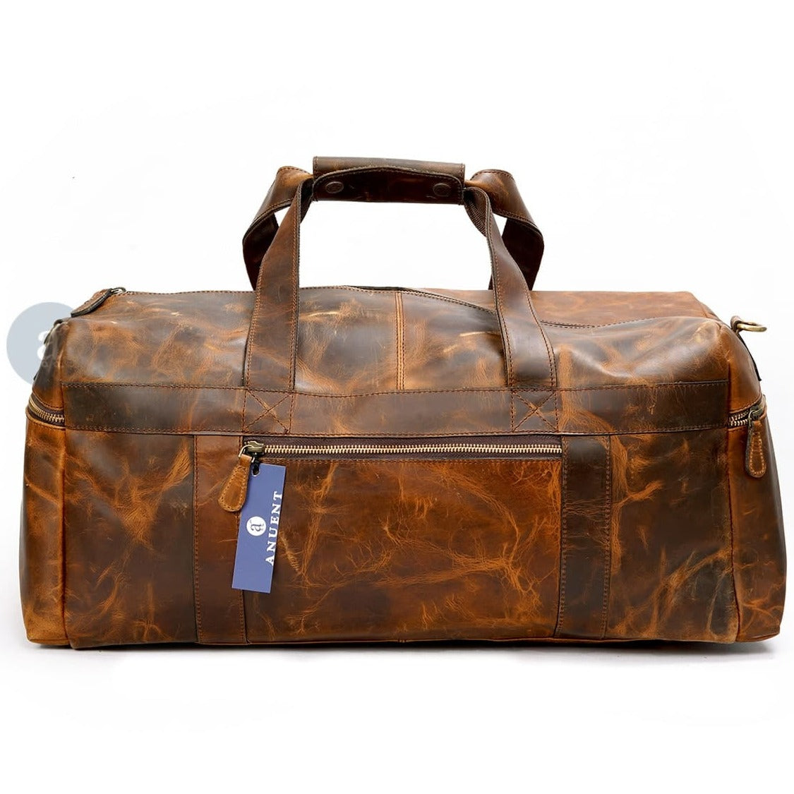 Handmade Buffalo Leather Duffle Bag With Shoe Compartment -  UK