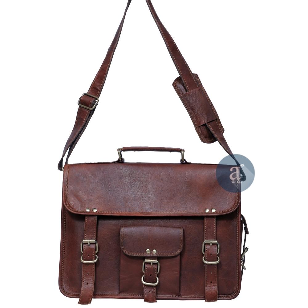 Men Shoulder Crossbody Bag Postman Bagss Man Briefcase Leather