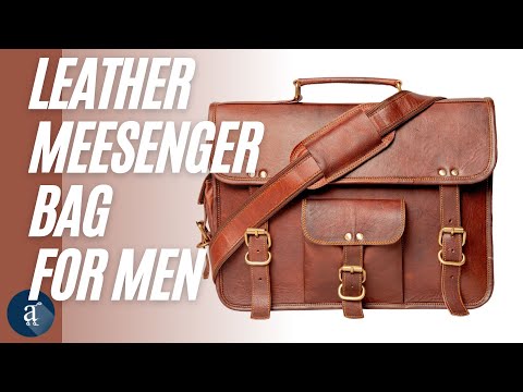Rich Luxury Leather Men Backpack Rucksack Vintage Laptop Brown Messenger 15  Inch
